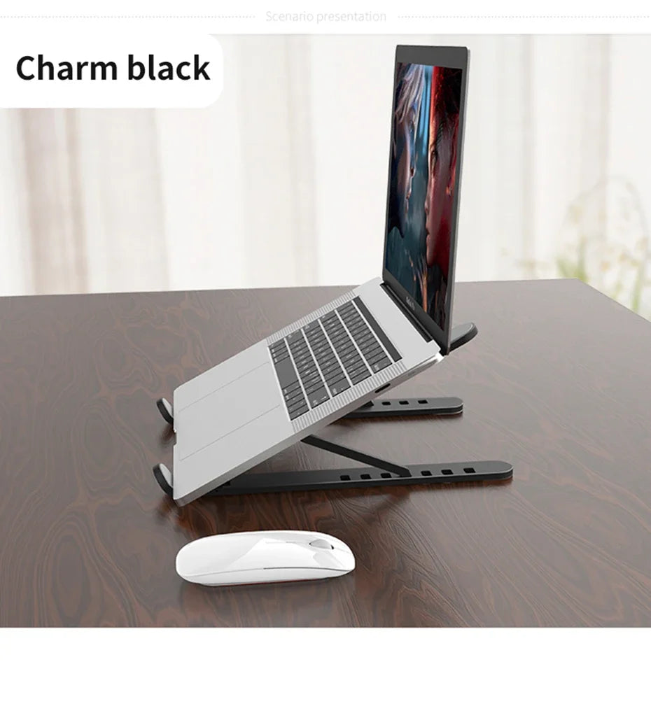 💻📐 Portable Foldable Laptop Stand – Cooling Riser Support Base