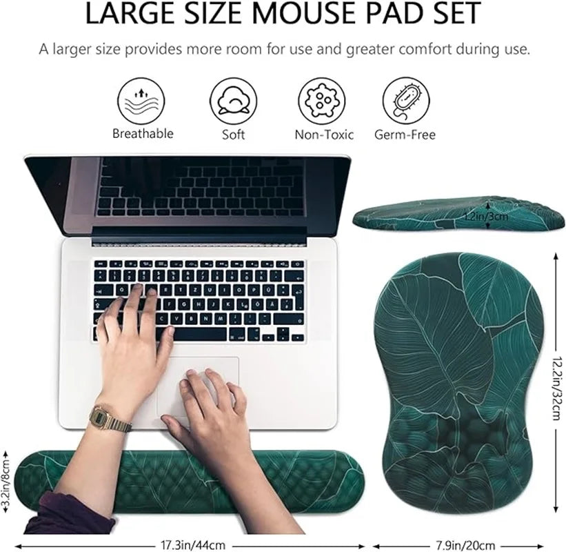 🖱️💖 Ergonomic Wrist Mouse Pad – Memory Foam Pain Relief Support