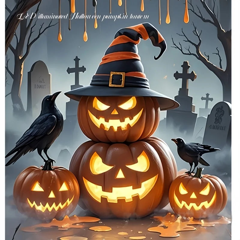 Halloween Pumpkin Lantern – Haunted House Décor