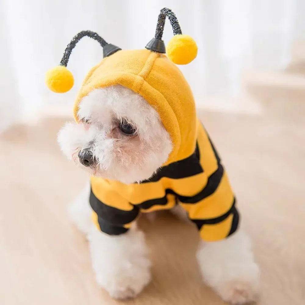 Bee Pet Hoodie – Cute Halloween Costume for Dogs & Cats