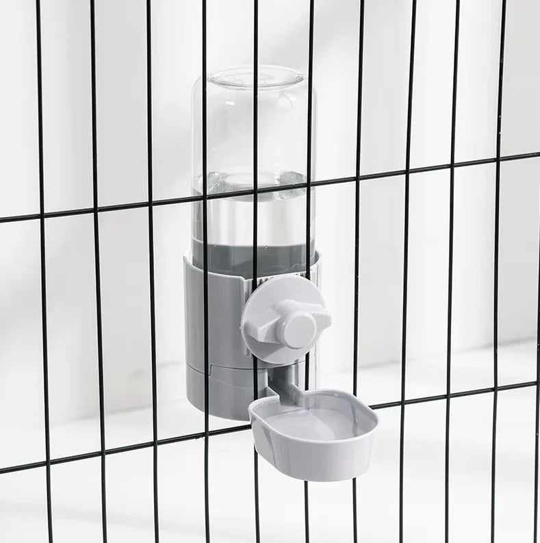 🐾🥣 Automatic Cage Hanging Pet Feeder & Water Dispenser