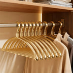👕✨ Wide Sweater Clothes Hangers (5 / 10 Pack) | No Shoulder Bump Heavy-Duty Coat Hangers 🧥 | Non-Slip Metal Closet Hangers