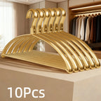 👕✨ Wide Sweater Clothes Hangers (5 / 10 Pack) | No Shoulder Bump Heavy-Duty Coat Hangers 🧥 | Non-Slip Metal Closet Hangers