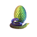 3D Printed Snake Egg Toy – Movable Articulated Fidget Figure