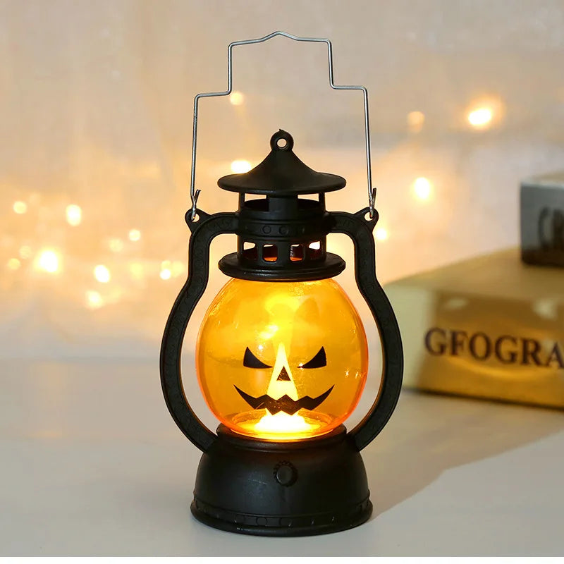Halloween LED Pumpkin Lantern – Spooky Hanging Décor