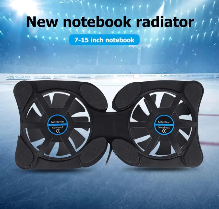 ❄️💻 Ultra Slim Laptop Cooling Pad – Low Noise Portable Cooler (7–15”)