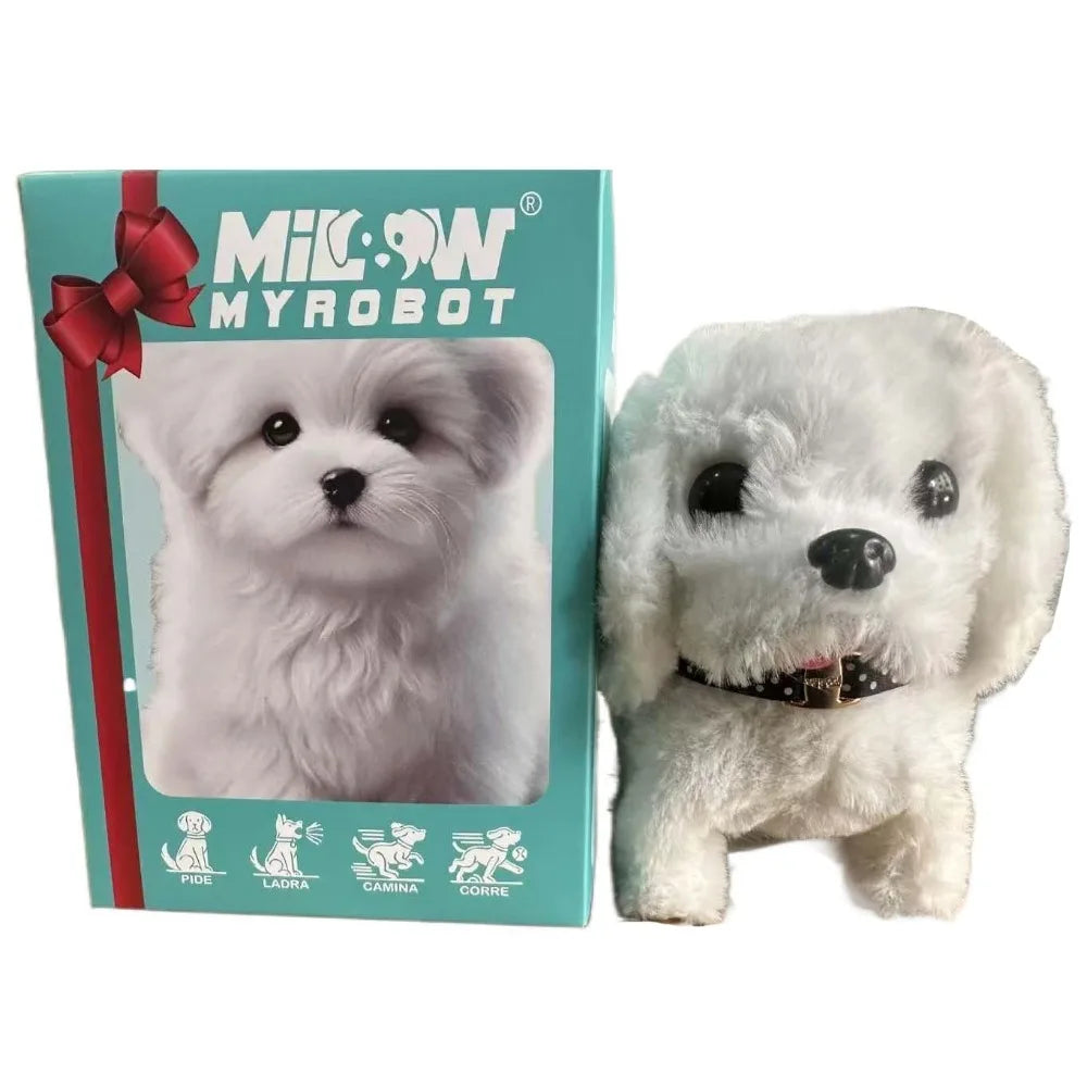 🎁 Birthday Gift Stuffed Animal 🐶 Realistic Robotic Puppy 🤖 Interactive Robot Dog 🐾 Barking, Tail Wagging & Walking Toy 🎂 Kids & Pet Lovers Gift 🎀