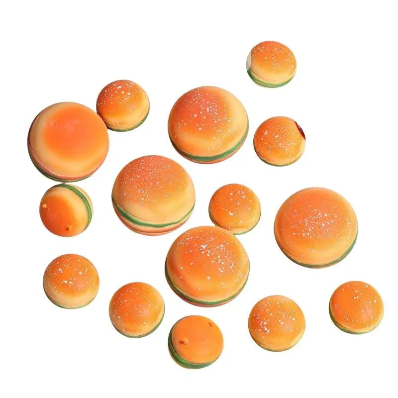 Hamburger Stress Ball – TPR Food-Shaped Sensory Squeeze Fidget Toy