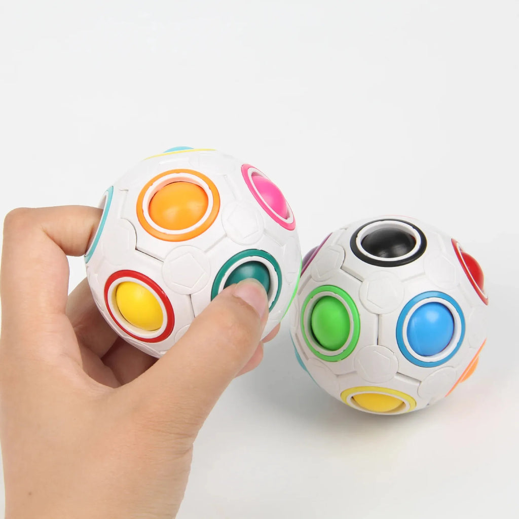 Magic Rainbow Puzzle Ball – Color Matching Brain Teaser Fidget Toy