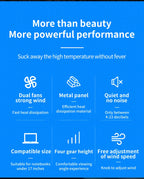 🔥❄️ Q100 17-Inch Gaming Laptop Cooler – 2600RPM LED Screen