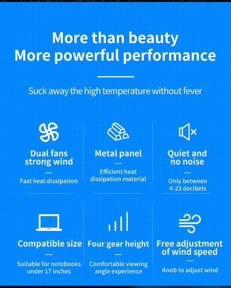 🔥❄️ Q100 17-Inch Gaming Laptop Cooler – 2600RPM LED Screen