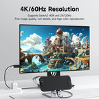 🎮🔗 Hagibis Switch 2 Dock – 4K@60Hz USB-C to HDMI with 100W PD