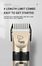Electric Pet Clipper Grooming Kit – Rechargeable Professional Trimmer for Dogs & Cats