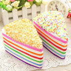 Rainbow Cake Squishy Toy – Slow-Rebound Sprinkle Cake Stress Ball