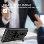 Rugged Armor Case with Belt Clip Holster & Kickstand for Samsung Galaxy