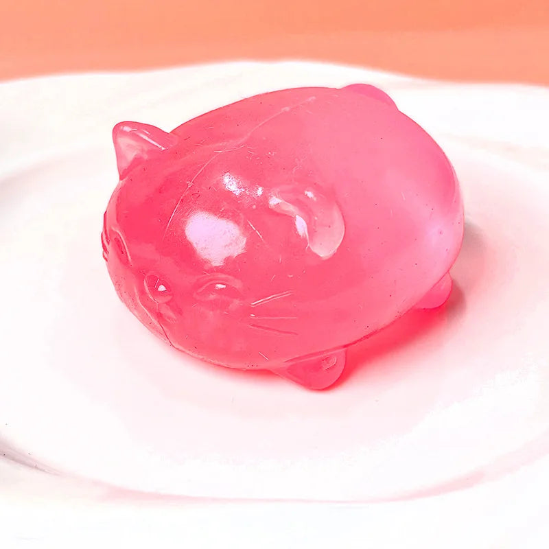 Mini Cat Maltose Squishy Toy – Slow-Rise TPR Sensory Fidget