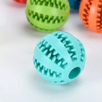 Natural Rubber Dog Chew Toy Ball – Extra-Tough Interactive Treat & Tooth Cleaning Ball 2" (5cm)