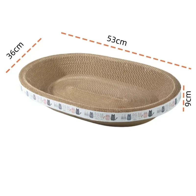 Cat Scratching Board Claw Sharpener Cat Nest No Shavings Corrugated Paper No Debris Cat Paw Basin Wear Resistant Bowl Shaped Toy