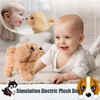 🐶🎶 Baby Walking & Barking Plush Puppy Toy – Interactive Electronic Pet with Tail Wagging | Montessori Toy for Toddlers & Kids