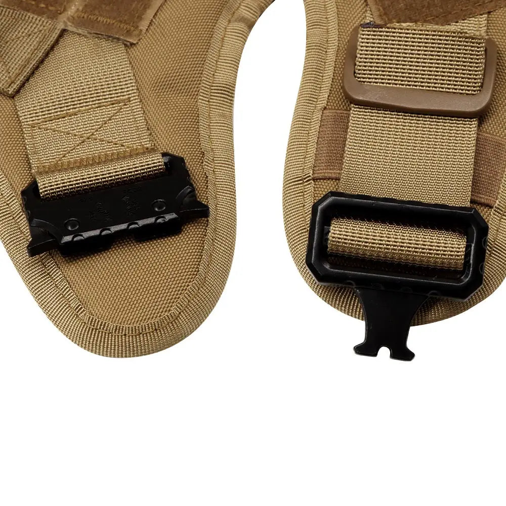 Tactical Large Dog Harness & Leash Set 🐕‍🦺 Military Training Vest with Collar for German Shepherd, Malinois & Medium-Large Dogs