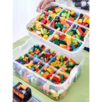 🧱✨ Kids Building Block Storage Box | 1 / 2 / 3 Layer Adjustable Toy Organizer 📦 | Classified Sundries Container for Small Toys & Accessories