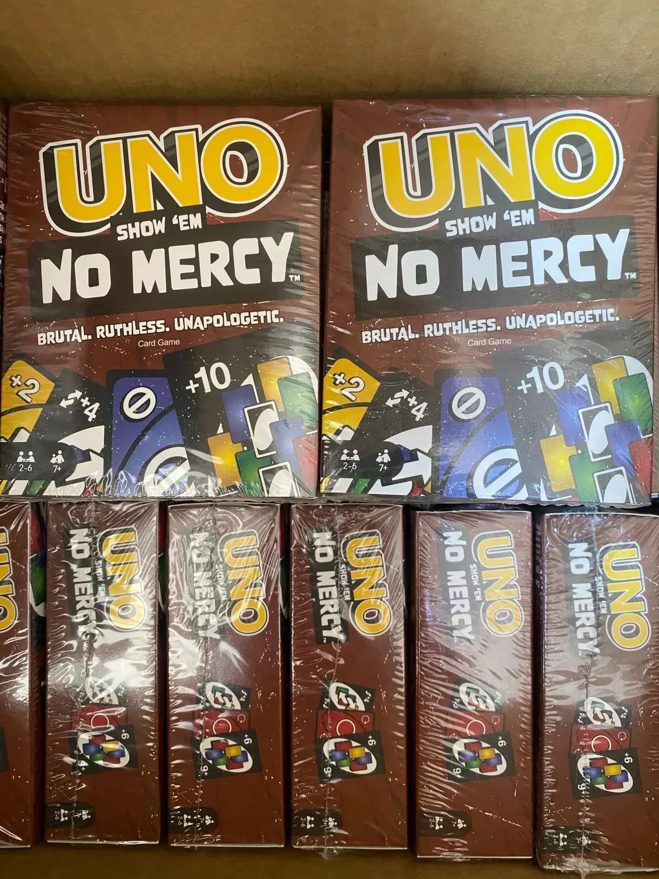 NEW Uno No mercy Game Board Games 2025 UNO Cards Table Family Party Entertainment UNO Games Card Toys Children Birthday Christmas