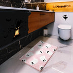 Black Ghost Halloween Bath Mat – Soft & Non-Slip