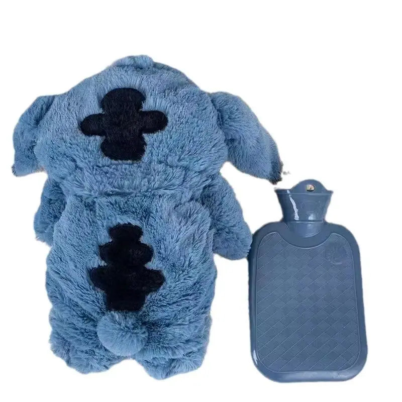 Stitch Plush Hot Water Bottle – Extra Large Hand Warmer & Cozy Gift 💙✨