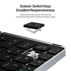 ⌨️📱 Multifunctional Foldable Bluetooth 5.0 Keyboard with Touchpad & Phone Holder