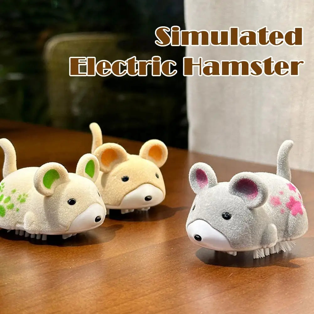 Electric moving mouse cat toy for indoor cats and kittens