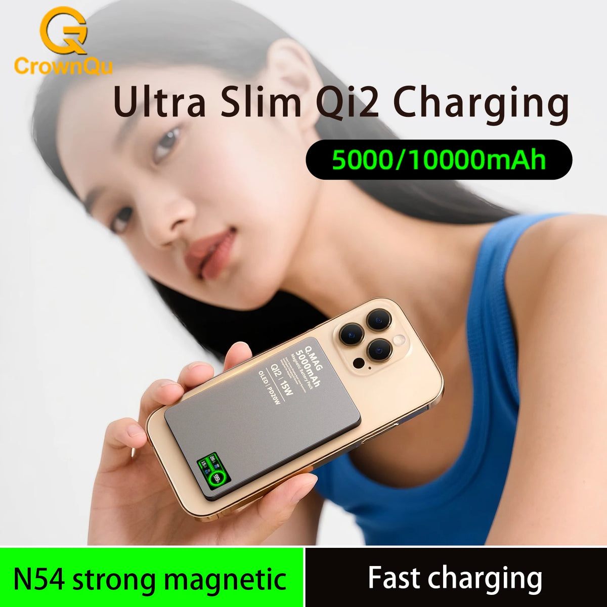 Magnetic Wireless Power Bank 5000/10000mAh | Fast Charging External Battery for iPhone 12‑17 Pro, Apple Watch & AirPods 🔋