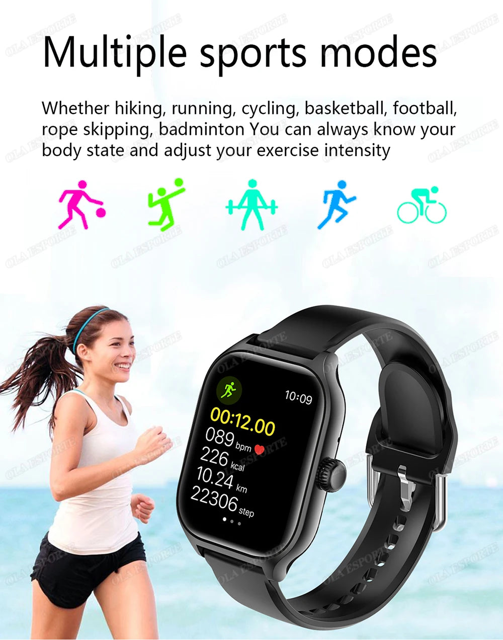 1.83" HD Smart Watch – Bluetooth Call & Sports Mode for Android & iOS