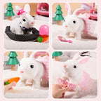 🐰🎶 Walking Rabbit Plush Toy – Interactive Moving & Sound Bunny That Dances | Educational Crawling Toy for Kids 3+