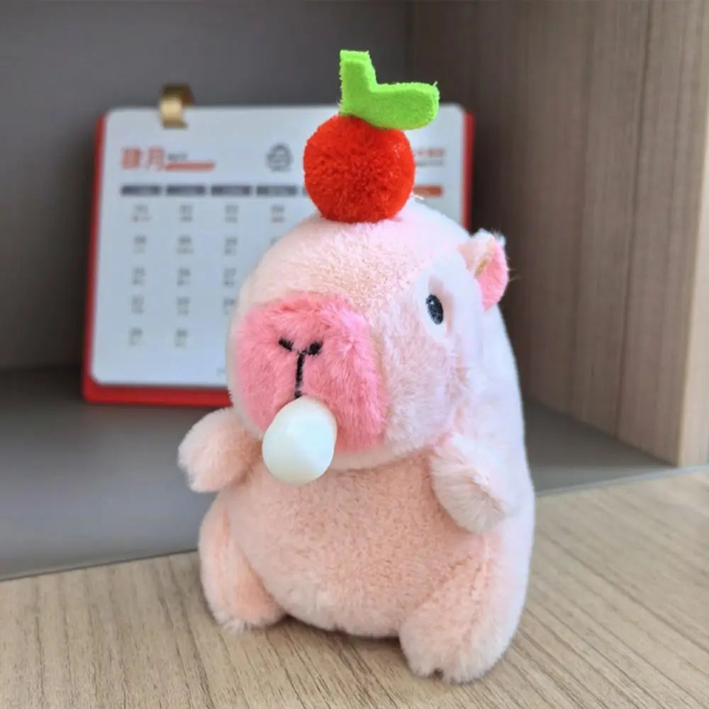 🦫🪽 Cute Capybara Plush Toy – Fluffy Anime Stuffed Animal with Hoodie & Wings | Small Simulation Doll Gift