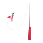🎣🐾 Telescopic Cat Teaser Wand – 3-Section Fishing Pole Stick