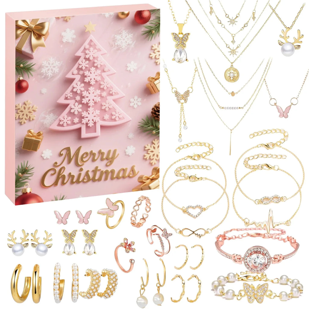 Christmas Jewelry Advent Calendar – 24-Day Countdown Gift