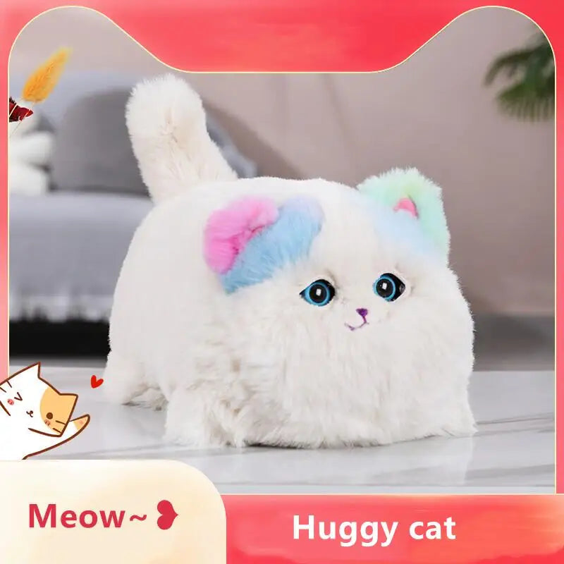 🐱🐶✨ Simulation Electric Plush Cat & Dog Toy – Interactive Talking Huggy Pet for Kids | Electronic Companion Gift