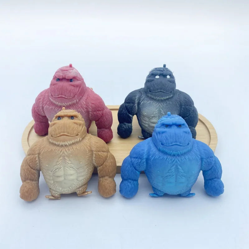 Funny Orangutan Squishy Toy – Mini Kawaii Animal Fidget Stress Relief Toy