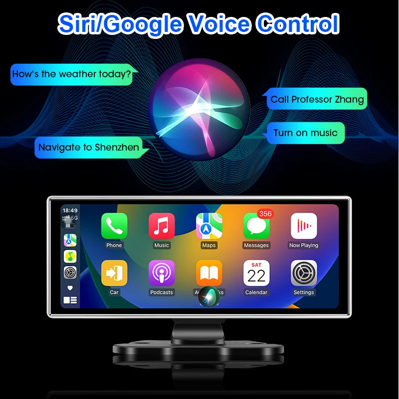 🚗✨ 10/11.26 Inch 4K Dash Cam Car DVR 📸 | Wireless CarPlay & Android Auto 📱 | Dual Lens Dashboard Camera with GPS, WiFi, FM & AUX 🚘💖