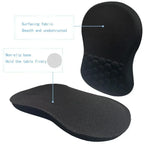 🖱️💖 Ergonomic Mouse Pad with Gel Wrist Support – Premium Lycra Fabric