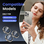 Aluminium Alloy Tempered Glass Camera Lens Protector for iPhone 16 Pro / Pro Max