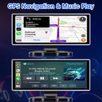 🚗✨ 10/11.26 Inch 4K Dash Cam Car DVR 📸 | Wireless CarPlay & Android Auto 📱 | Dual Lens Dashboard Camera with GPS, WiFi, FM & AUX 🚘💖
