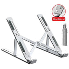 💻🔧 Aluminum Alloy Adjustable Foldable Laptop Stand – Portable Cooling Holder