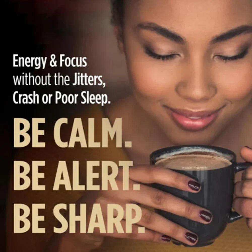 Organic Mushroom Coffee - Shiitake, Cordyceps, Supports Immune, Focus, Concentration, Stress, Digestion & Energy - 1 Pack