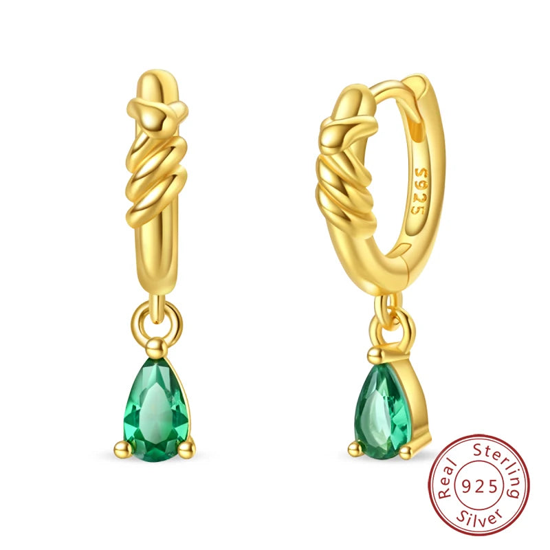 🌙⭐🐝 925 Sterling Silver Star Moon Bee Pendant Earrings ✨ | Gold-Tone Sparkling Zircon Luxury Earrings for Women 💎 | Wedding & Engagement Jewelry Gift 👰