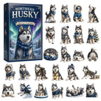Dog Christmas Advent Calendar – 24-Day Acrylic Countdown Décor