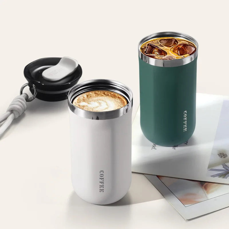Stainless Steel Vacuum Flask – Insulated Hot & Cold Travel Mug Coffee Cup ☕✨