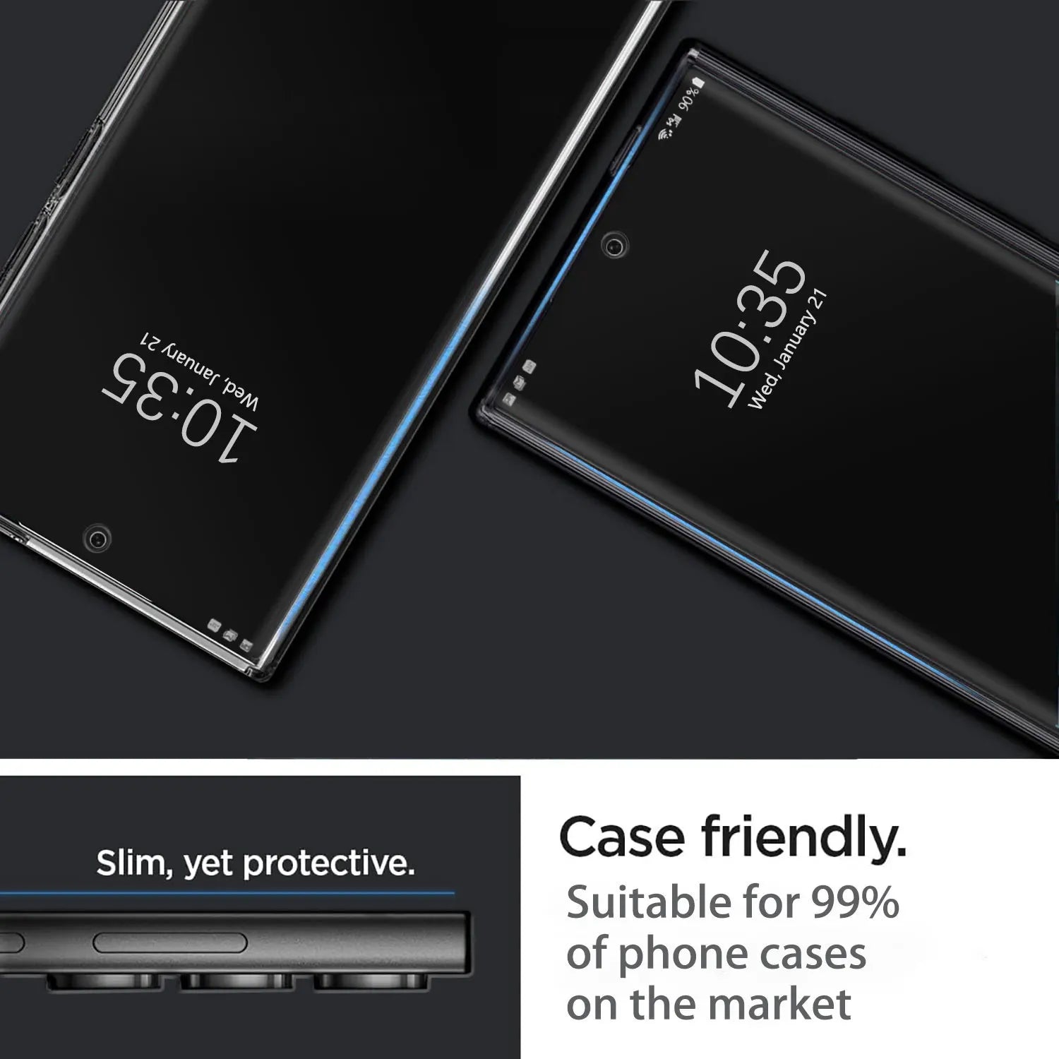 2-Pack Privacy Tempered Glass Screen Protector for Samsung Galaxy S22 Series