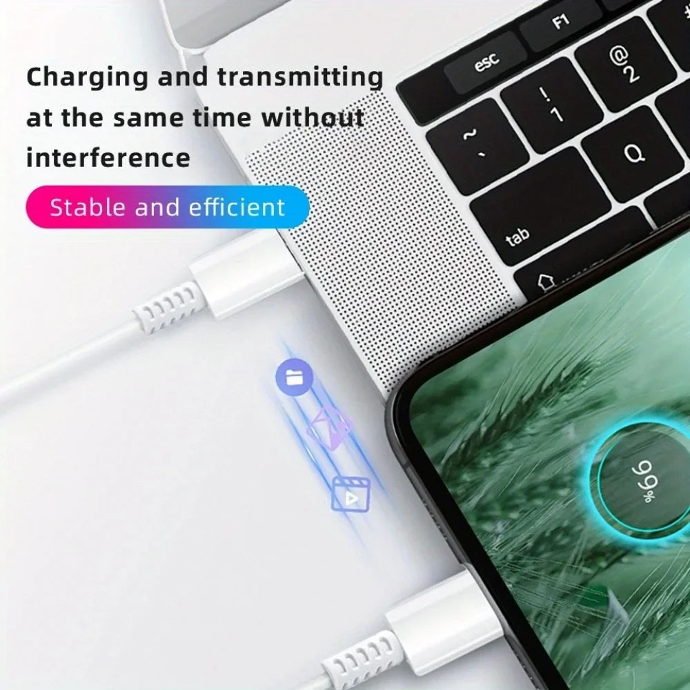 2PCS 45W Fast Charging Wall Charger with USB-C Cable for Samsung Galaxy