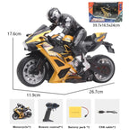 Remote Control Stunt Motorbike 360° Rotation Drift RC Car Model High Speed USB Charge Climbing Racing RC Motorcycle Toy for Kids